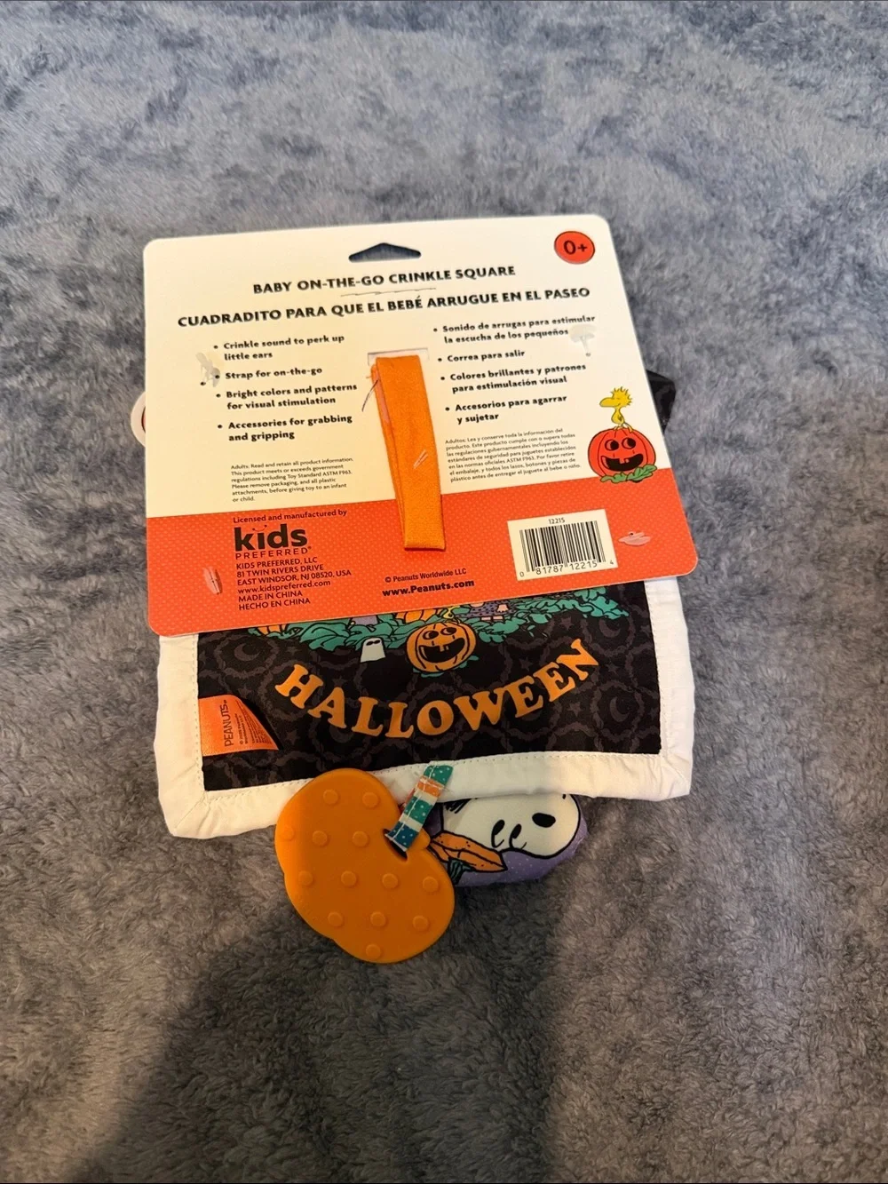 Peanuts Halloween Plush & Sensory Toy Set - Lot of 5 0+